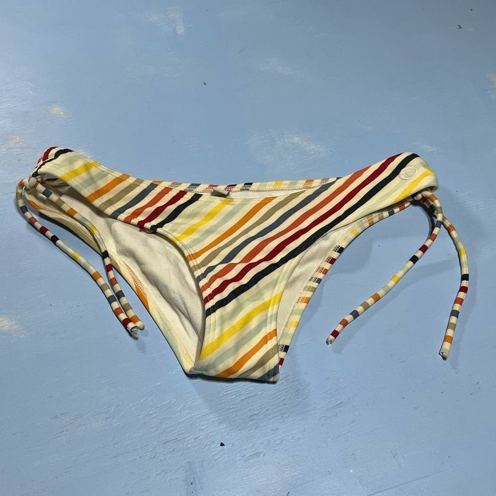 RIPCURL GIRLS UNIQUE STRIPED BIKINI BOTTOMS